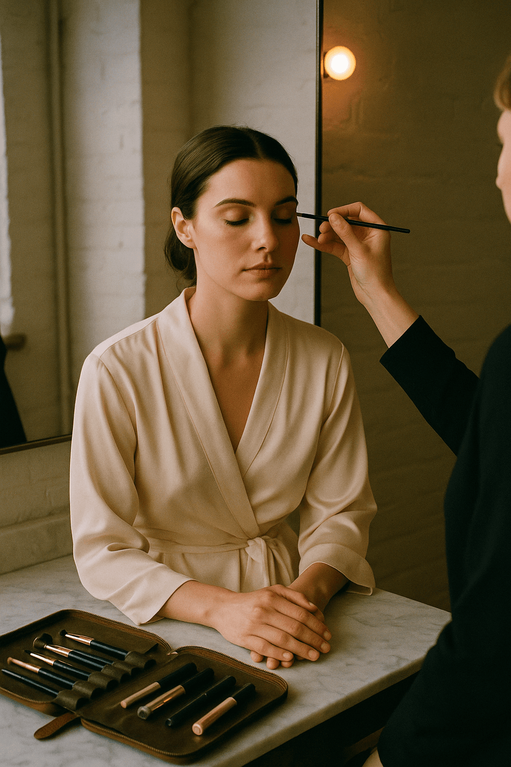 Makeup at your own vanity, by Léa